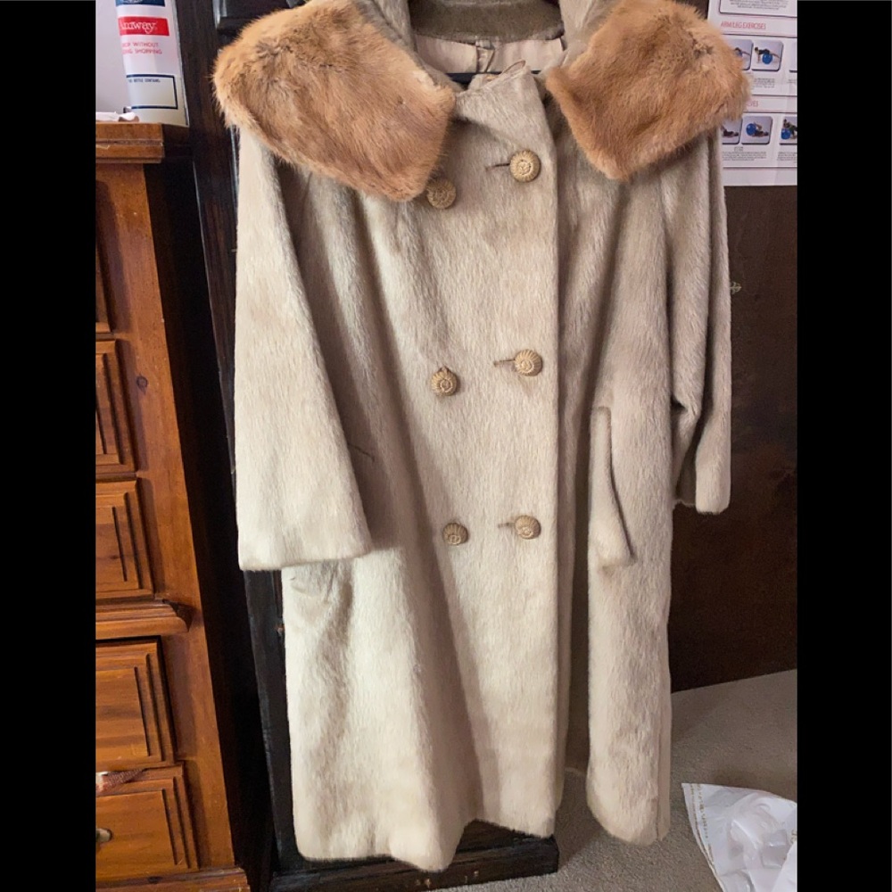 Real fur coat